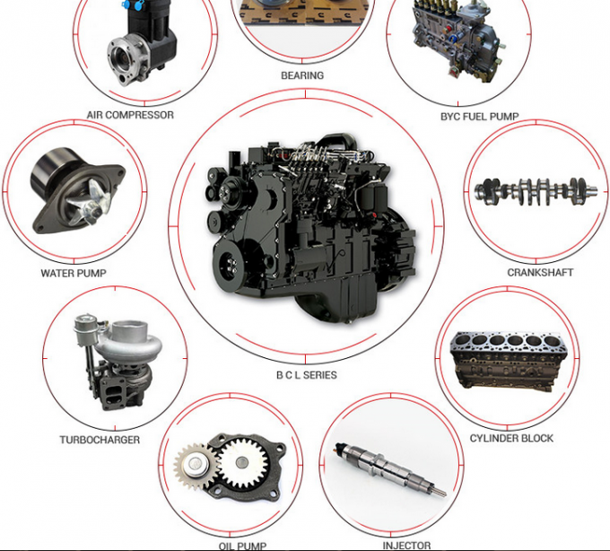 4d95s Komatsu 6204-61-1301 Outdoor Engine Water Pump / Engine Coolant Pump